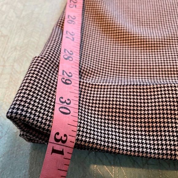 Chadwick’s size 14 pants flare legs with cuff black & white small Houndstooth - Picture 11 of 14